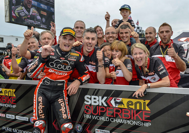 SBK 2015, Laguna Seca. Appena scesi dal podio