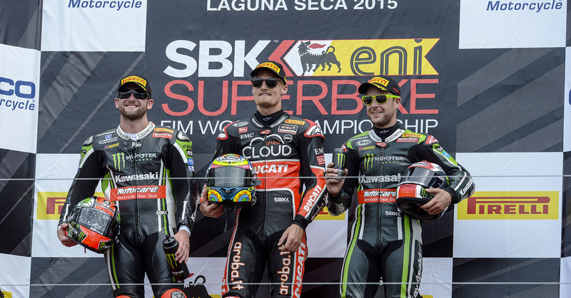 SBK 2015, Laguna Seca. Fantastica doppietta di Davies