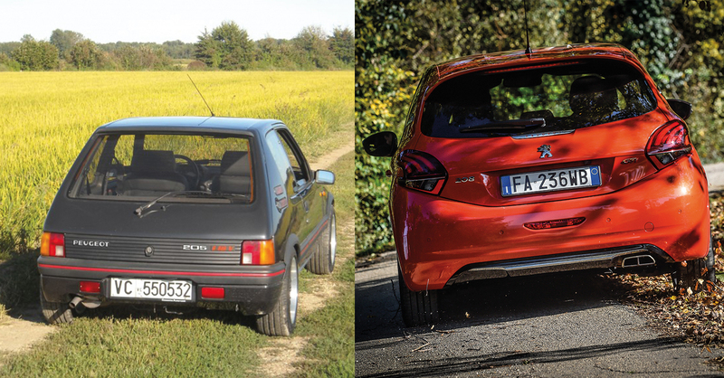 Confronto Heritage, Peugeot: 205 GTi Vs 208 GTi