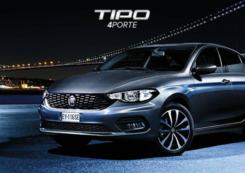 Nuova Fiat Tipo 4 porte a 13100 &euro;