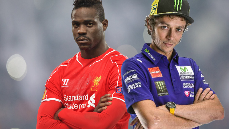 Valentino Rossi contro Mario Balotelli. E&#039; sfida aperta sui social