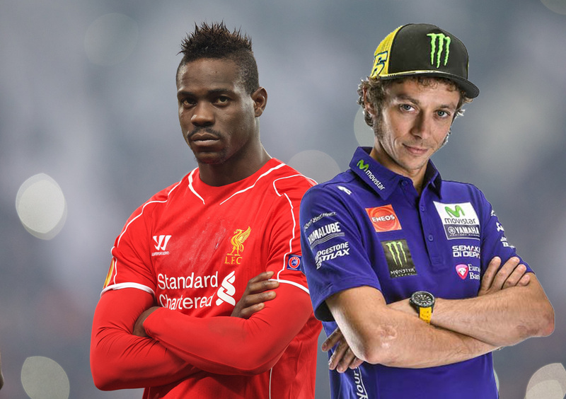 Valentino Rossi contro Mario Balotelli. E&#039; sfida aperta sui social