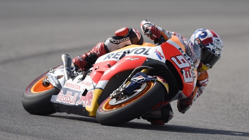 MotoGP Indianapolis 2015. Vince Marquez su Lorenzo e Rossi