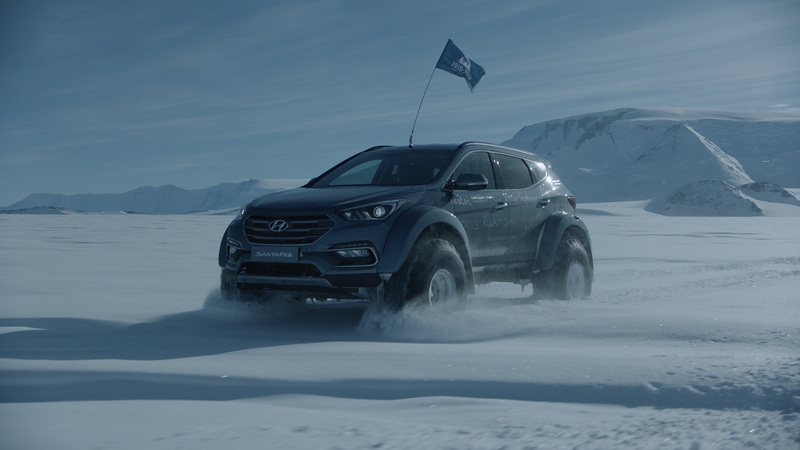 Hyundai Santa Fe attraversa l&#039;Antartide [Video]