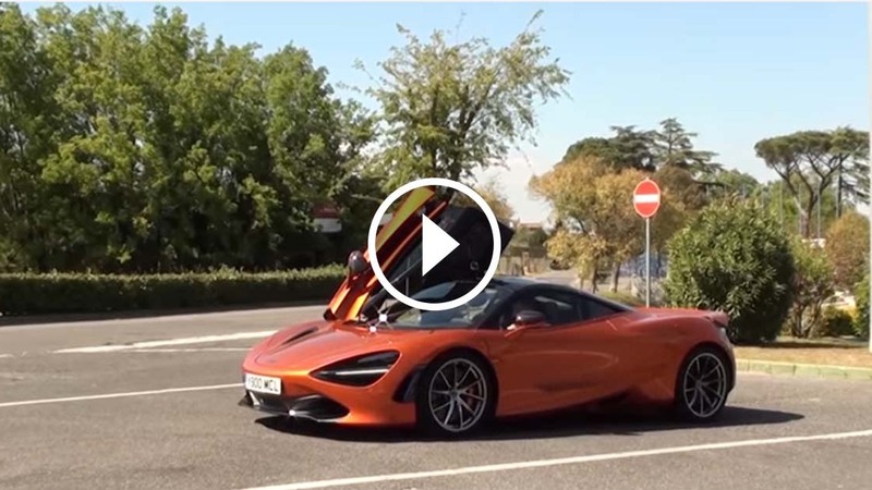 McLaren 720S, in pista a Vallelunga [Video]