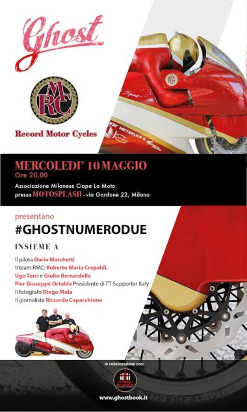 &quot;Ghost Night &quot; mercoled&igrave; 10 maggio da Ciapa la Moto