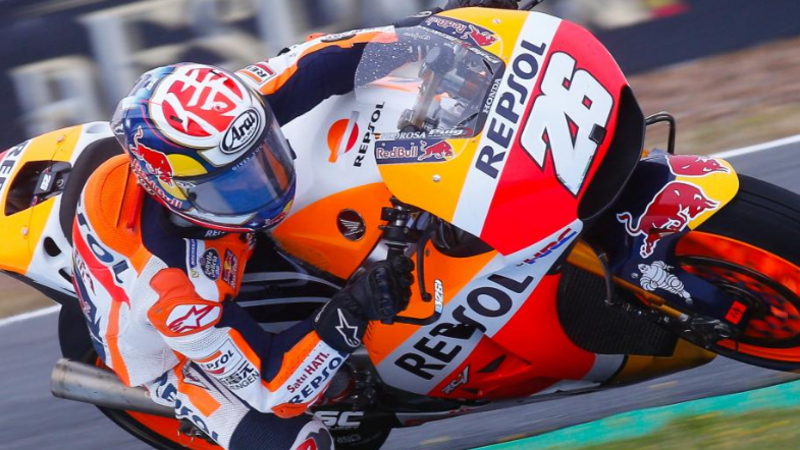 MotoGP 2017. Pedrosa chiude al comando le FP1 (bagnate) a Jerez